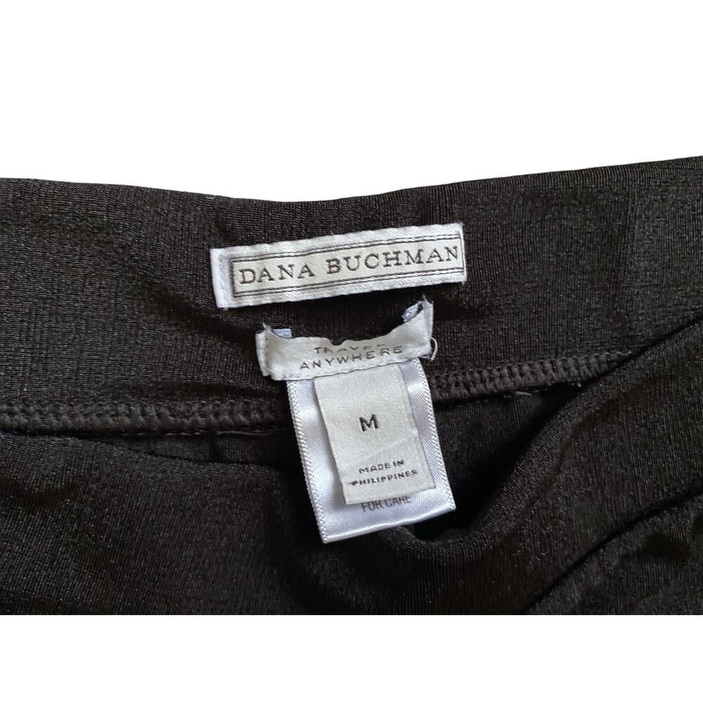 Dana Buchman Travel Anywhere Womens Medium Black Pull On Cropped Pants Stretch - Picture 4 of 4